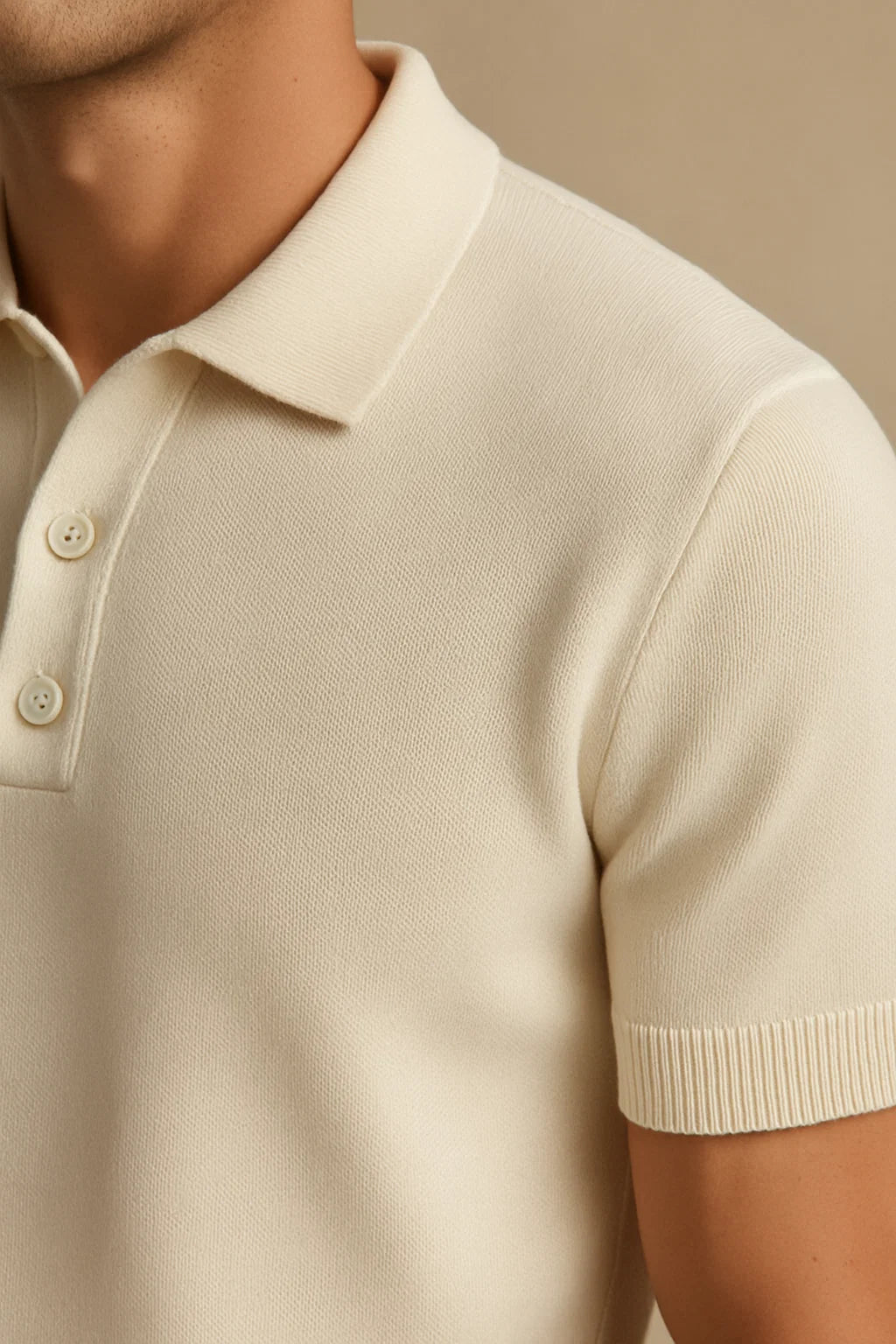 Ivory polo shirt