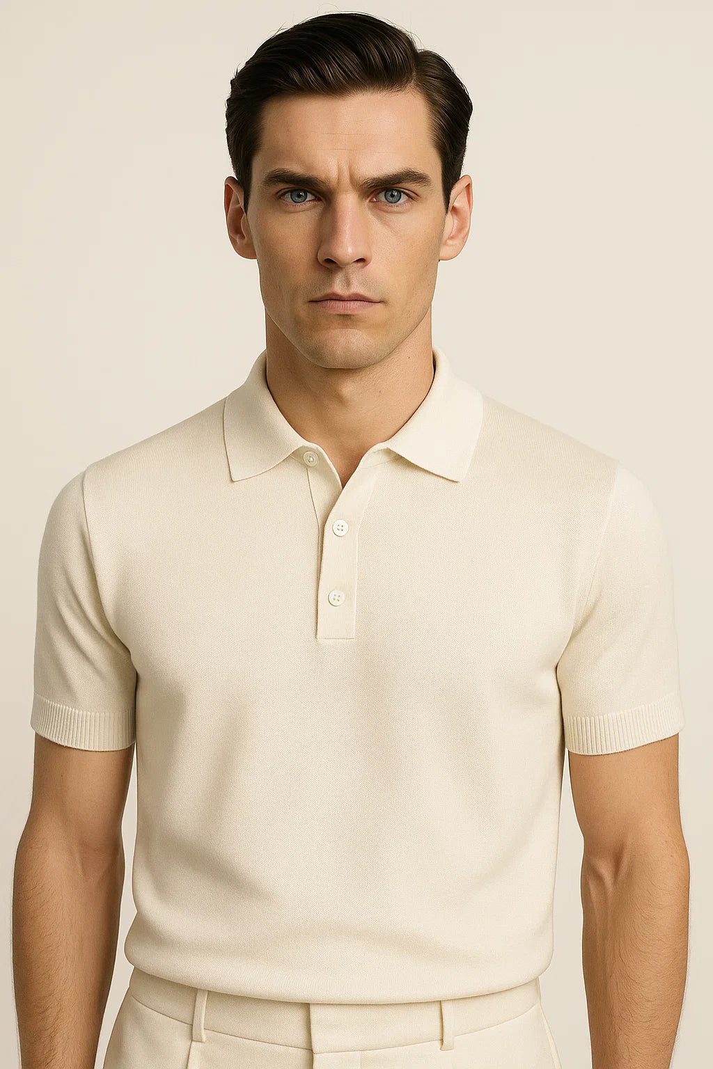 Ivory polo shirt