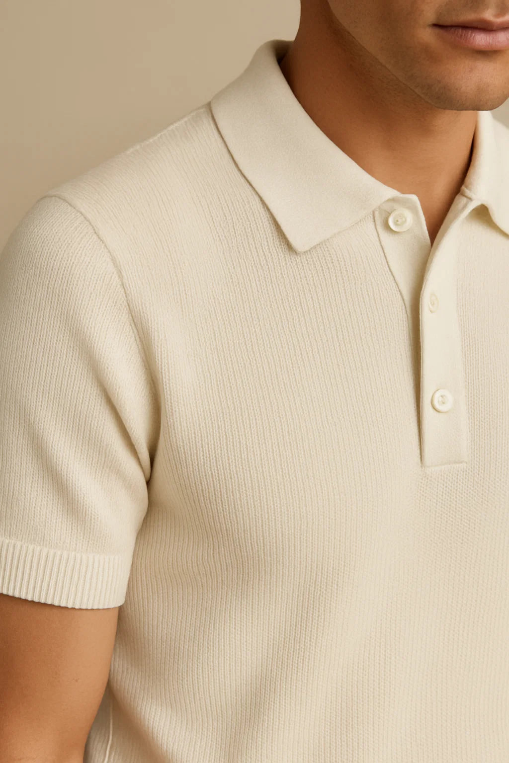 Ivory polo shirt