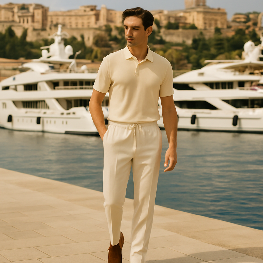 Silk Drawstring Trousers