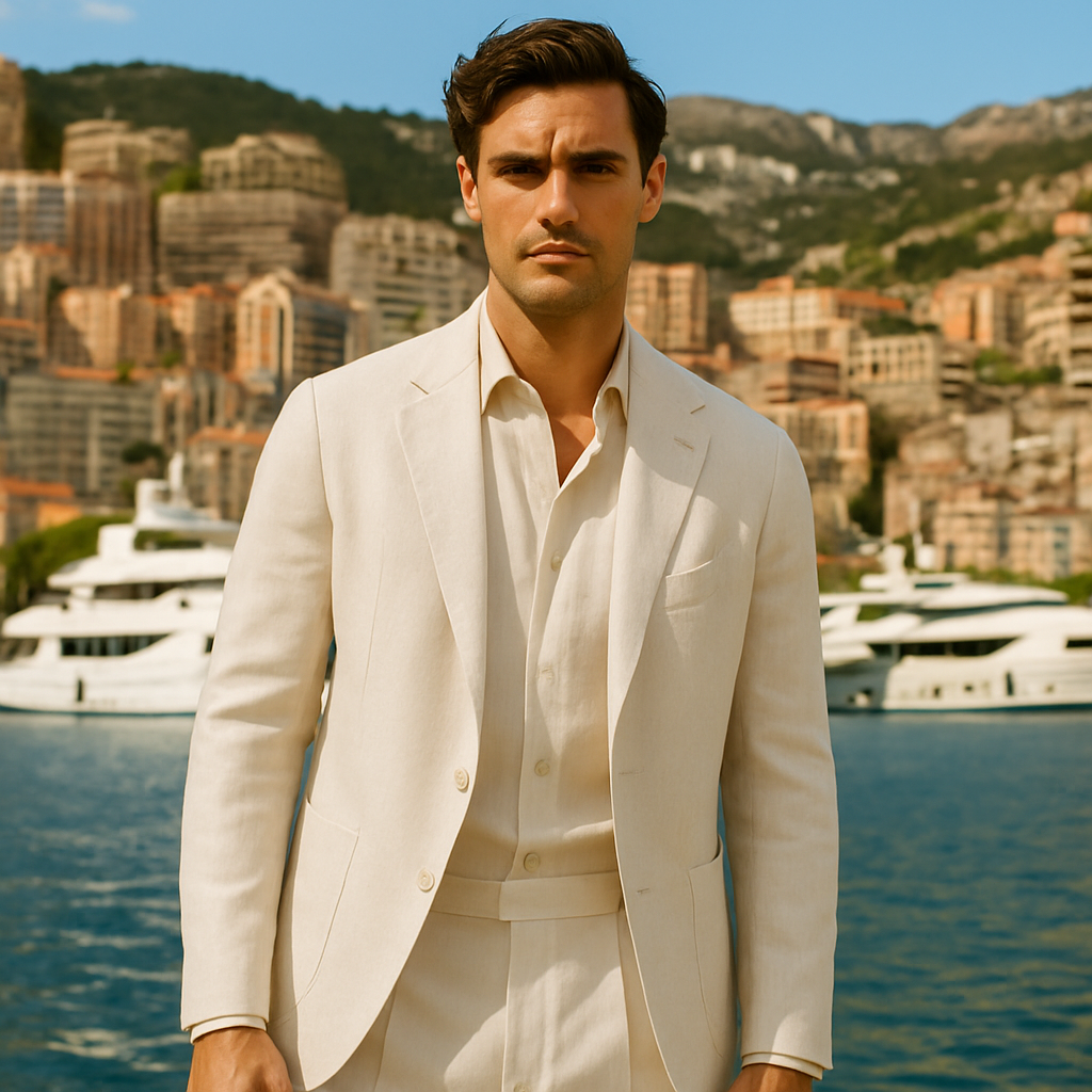 ⁠Linen-Silk Summer Jacket