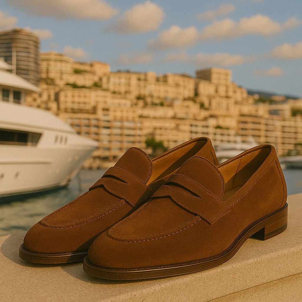 Suede Penny Loafers