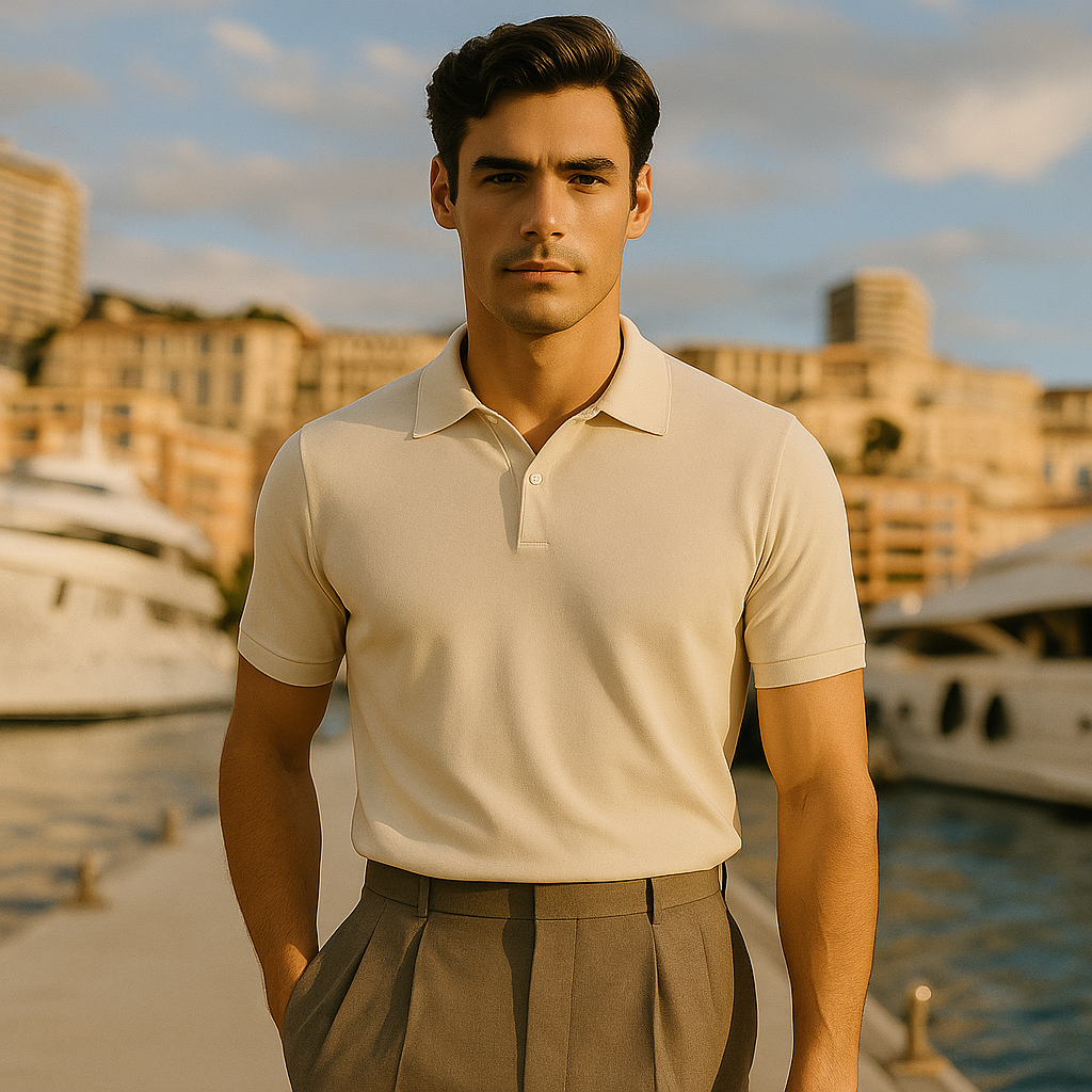 Silk-Cotton Polo