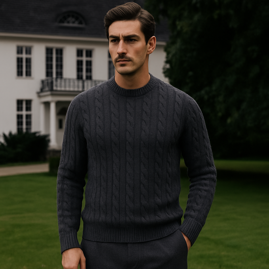Cable-knit Crewneck