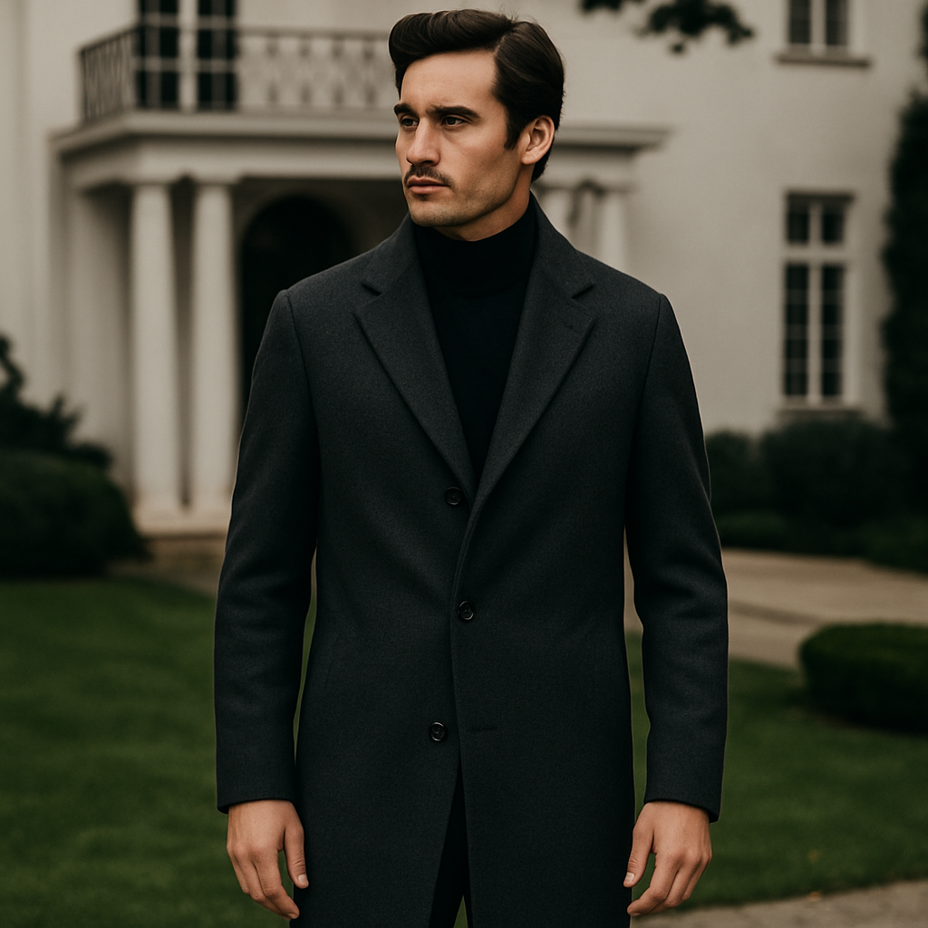 Wool-Silk Blend Overcoat